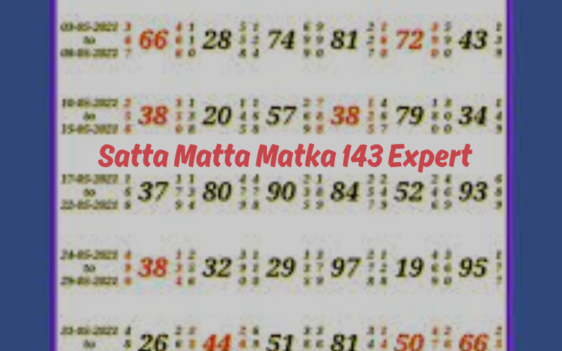 SATTA MATTA MATKA 143 EXPERT